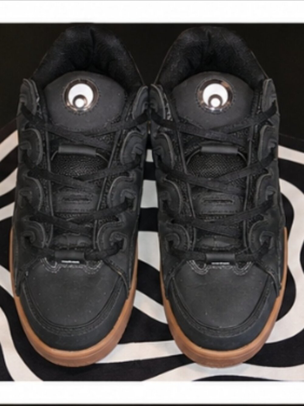 Osiris D3 OG Black Black Gum Skate Shoes Men's Size 13 Rare
